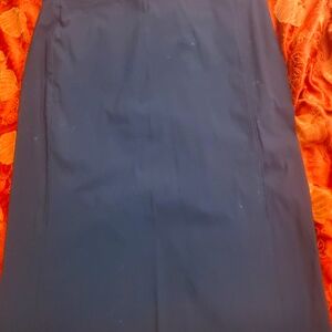 Venezia by Lane Bryant black A-line mid length pencil skirt w/slit size 26